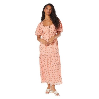 Dorothy Perkins - Midikleid Vorne gebunden für Damen (DP6045)
