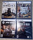 New ListingLot Of 4 PS5 Games. GTA5, F1 25, Spider Man, Ghost. Bonus YEDi Star Wars FREE🔥