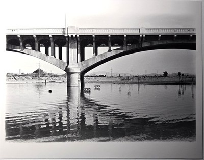 Vintage Found Original Photo Old Mill Avenue Bridge 1931 Tempe Town Lake AZ