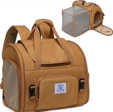 Pet Backpack Carrier for Small Dogs or Cats-Breathable Collapsible -Large