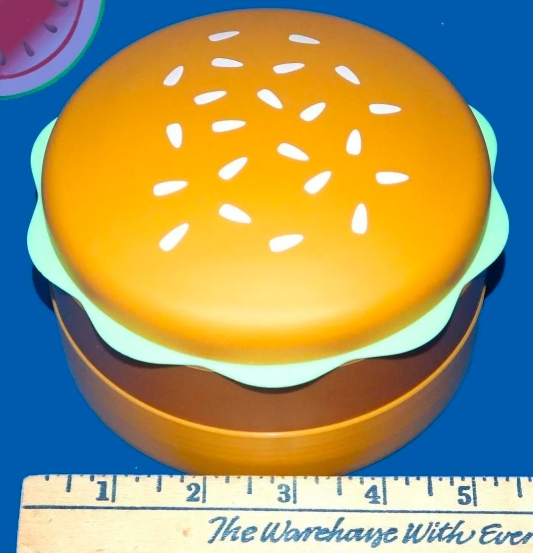 5.5" Novelty Hamburger Bento Box School Lunchbox | Kid Child