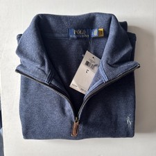 Polo Ralph Lauren Sweater 1/4 Zip Blue , Size L