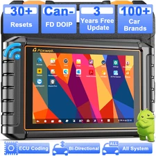 FOXWELL NT909 BT Bidirectional OBD2 Scanner Car Diagnostic Tool ECU Coding EPB