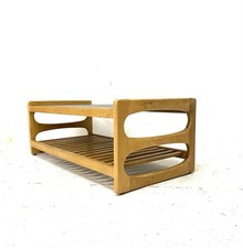 Large Vintage Retro Mid Century Blonde Beech Swedish Modernist Coffee Table