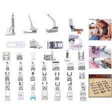 42 Pcs Presser Feet Set with Portable Case for Low Shank Sewing Machines