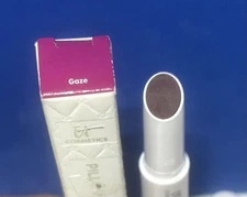 IT Cosmetics Pillow Lips Solid Serum 5 In 1 Tinted Gloss Gaze .07oz With Box New