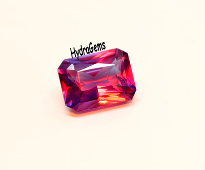 18.65 Ct Natural Alexandrite Color Changing Emerald Cut Russia Origin Gemstone