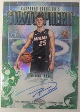 2025-26 Topps Chrome Stratosperic Signatures Green 53/99 Kasparas Jakucionis RC 