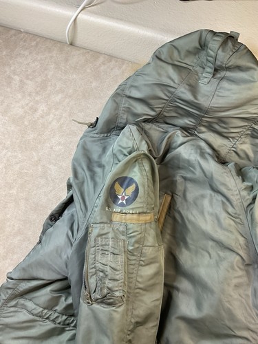 Vintage Air Force Parka Heavy 1950s USAF N-3B Jacket Albert Turner Real Fur S - Bild 2 von 22