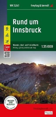 Around Innsbruck, hiking, cycling and leisure map,