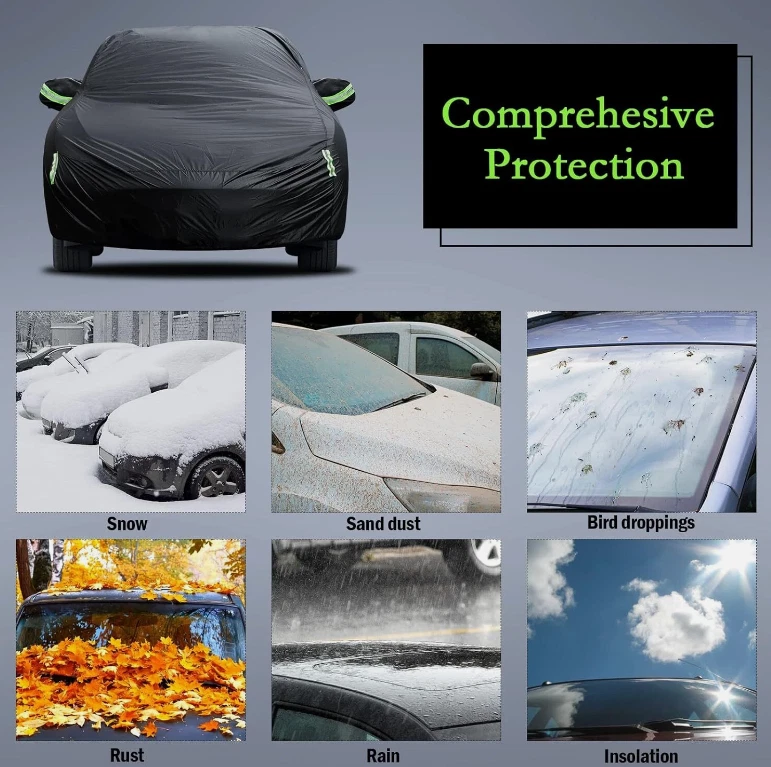 For Hyundai Veracruz Full Car Cover Waterproof Outdoor Snow Dust UV Protection Foto 3 de 4