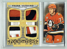 24-25 UD Upper Deck The Cup Foundations  Frank Vatrano  /5  Quad Patches