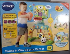 VTech Count & Win Sports Center Basketball Soccer Toddler Kids Learning (NIB)
