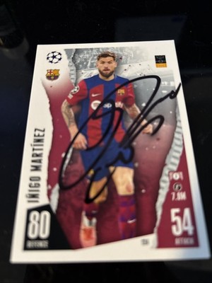 MATCH ATTAX INIGO MARTINEZ BARCELONA SIGNIERT