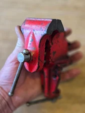 Vintage WILTON USA  2" Red Clamp Bench Vice