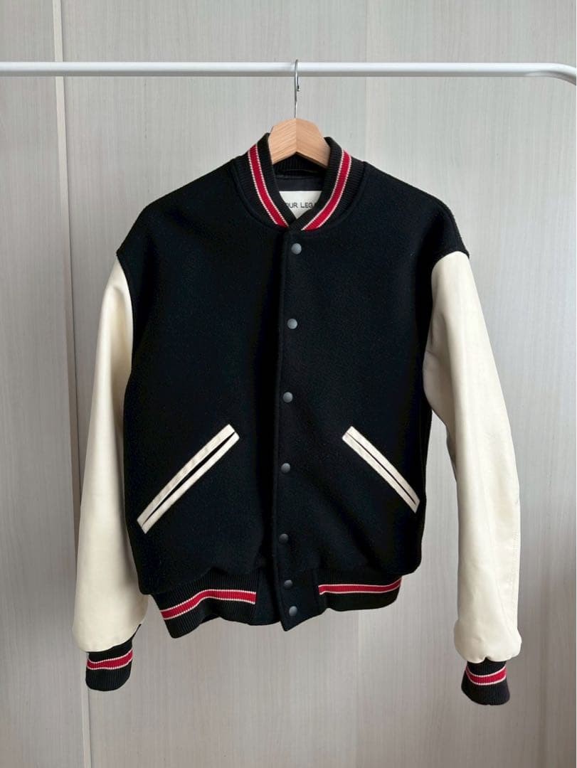 Used Our Legacy Stadium Jumper Jacket Outer Mens Size 46 Red Ribbed Line