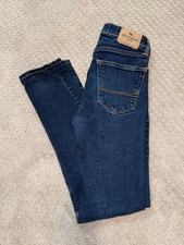 Abercrombie Kids Skinny Jeans Slim 15/16 Dark Wash Stretch Denim