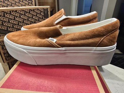 Vans Classic Slip-On Stackform VN000CN1GWT Men's Size 10 Brown / Chipmunk NEW