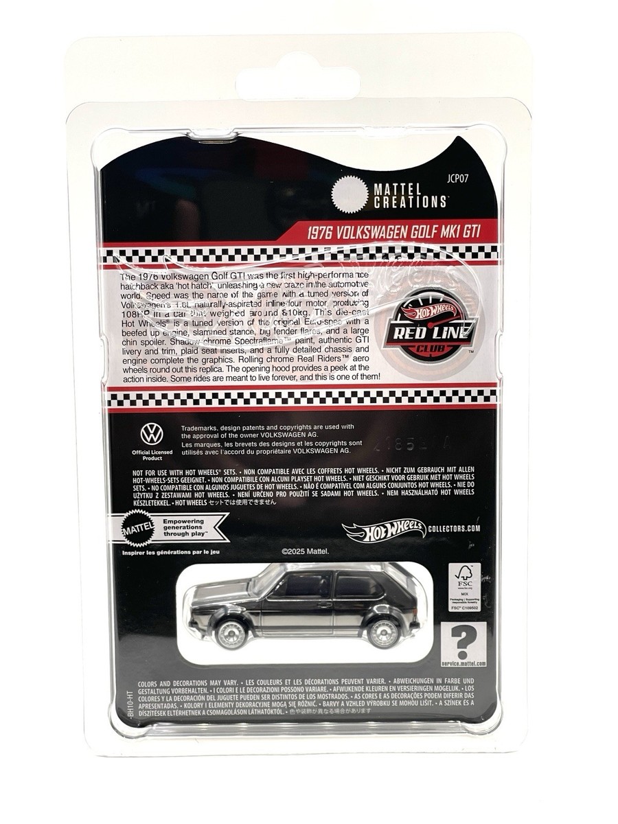 2025 Hot Wheels Red Line Club RLC 1976 Volkswagen Golf MK1 GTI