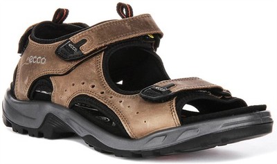 Ecco Offroad Nubuk Leder Wandern Herren Sandalen IN Brown UK 8 - 12