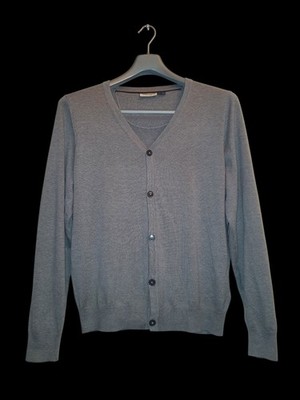 Herren Strickjacke Strick Jacke 48/50 M Grau Nobel League 