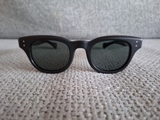 EYEVAN 7285 Acetate Sunglasses Model 353E Matte Black Gray Lenses 47-24