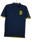 Bitcoin.Com Navy Blue & Yellow Polo Shirt With Logo Large 100% Cotton Crypto
