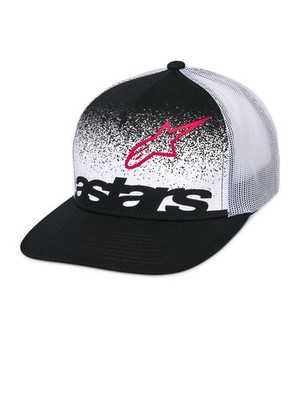Alpinestars Composant Camionneur Chapeau Maille Casquette Snapback Blanc Noir