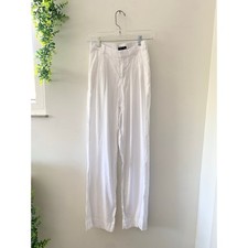 Vineyard Vines White Linen Blend Stretch Waist Pants Trousers