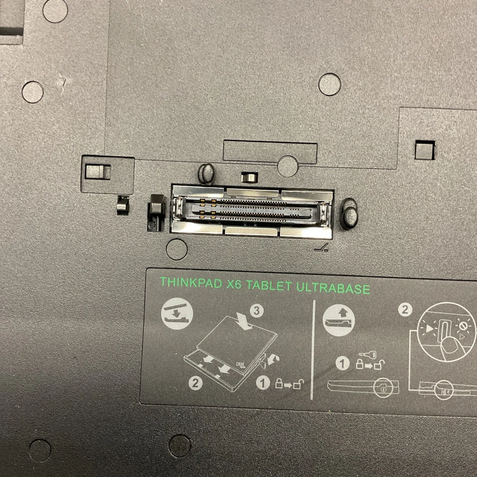 Lenovo ThinkPad X6 UltraBase Estación de Acoplamiento Thinkpad X60X61 SIN LLAVE + ADAPTADOR AC Foto 2 de 4