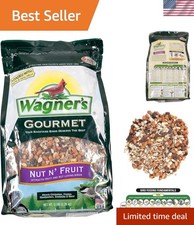Gourmet Nut  Fruit Wild Bird Food - 5 lb Pack for -Round Feeder Enjoyment
