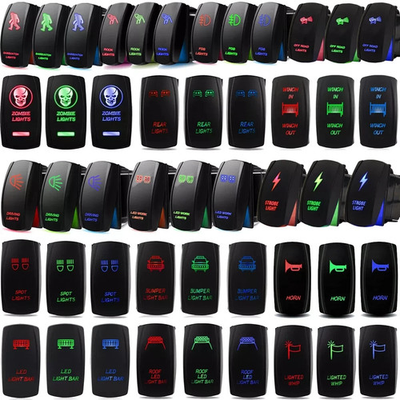 #ad New Backlit Light Control Rocker Toggle Switch Button For ARB Carling OFF ROAD $7.95