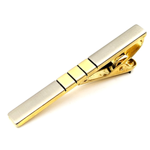 Vintage Luxury Tie clip made of gold-plated metal in its original box| Ukraine#2