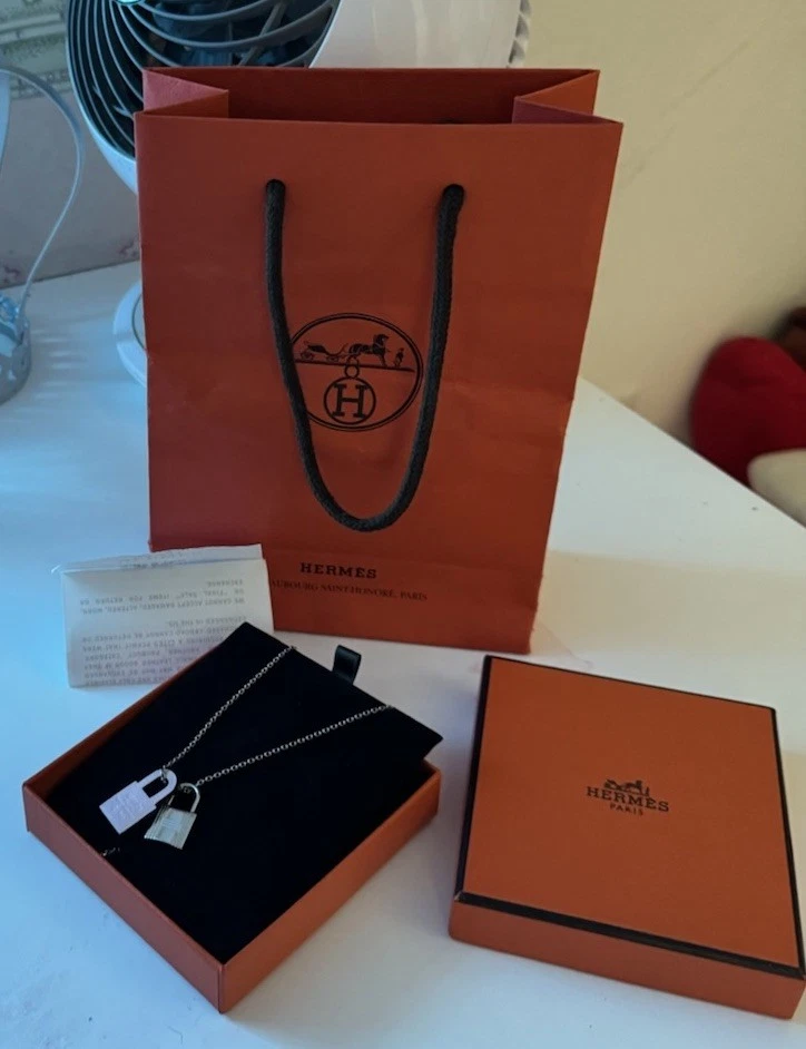 HERMES O'Kelly PM Rosa Sakura Swift Cuero Paladio Cadena con bolso, caja, recibo Foto 4 de 4