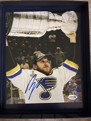 Brayden Schenn Stanley Cup 8x10 Photo Autographed St Louis Blues JSA COA Signed