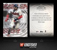 Ronald Acuna Jr. 2019 Topps Stadium Club Warp Speed #WS-1 Atlanta Braves