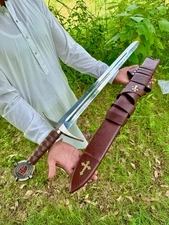 Accolade Sword Of Knights Templar Replica Medieval Crusader Templar SWORD USA