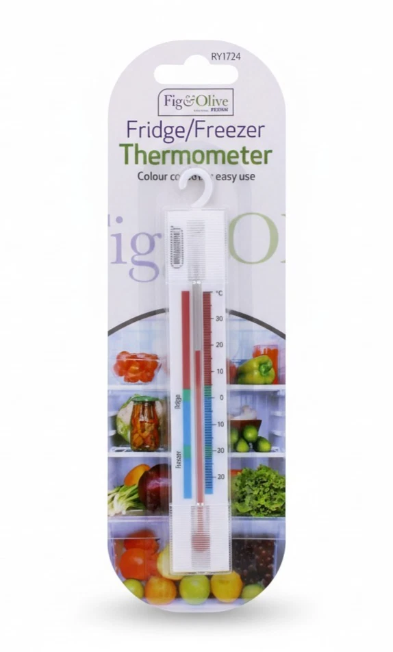 Fridge Freezer Thermometer Easy Read Temperature Gauge Food Safety Monitor