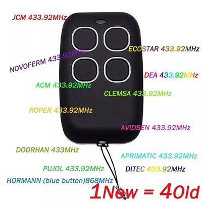 Multi Frequency Rolling Code Remote Control Genius Echo TX4 RC Amigo Kilo 433.92