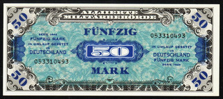 50 Mark Alliierte Militärbehörde 1944 US Druck AU
