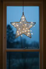 3er Set LED Stern Weihnachtsbeleuchtung Fensterdeko warmweiß 12/18/24 LED