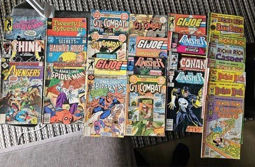 Marvel Comics Bronze Age Comic Lot Spider-Man Avengers Punisher Conan