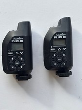 Lot of 2 Pocket Wizard Plus III Model P3-FCC Wireless Flash Trigger Transmitters