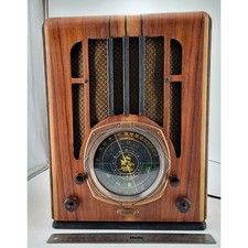 🎬Knight A-9811 Farm Radio (1937) • Héroe restaurado utilería • Pieza de época Art Deco