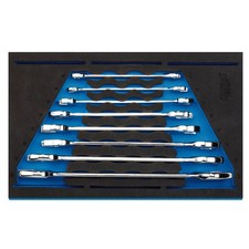 Draper Expert Open Ended Spanner Set With 1/4 Drawer EVA Insert Tray 8 Pieces
