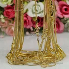 Wholesale 10pcs/20pcs Gold Plated 1.2mm Snake Chain Necklace 16",18",20",24"