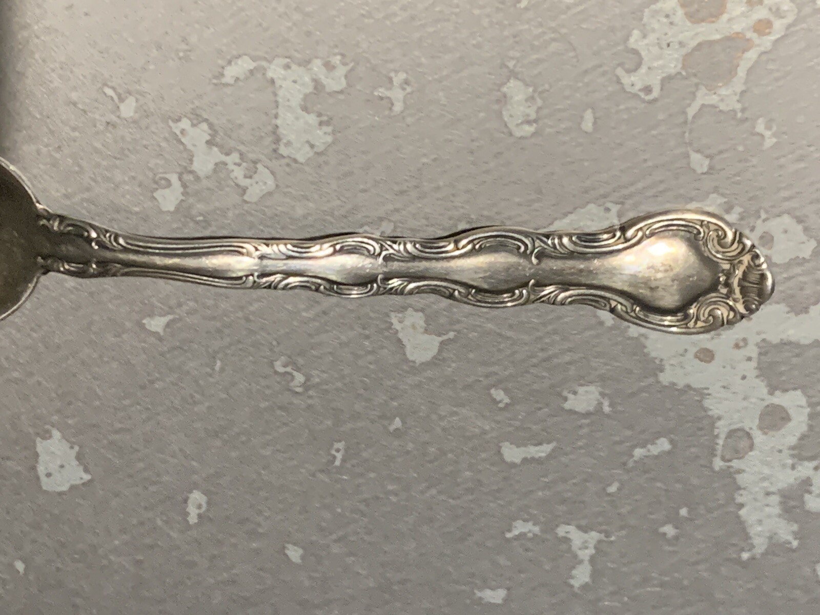 antique Alvin sterling French Scroll demitasse spoon 4 3/8" eBay