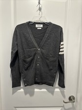 Thom Browne M Main Classic Cardigan Cashmere Med Grey NWT Size 0