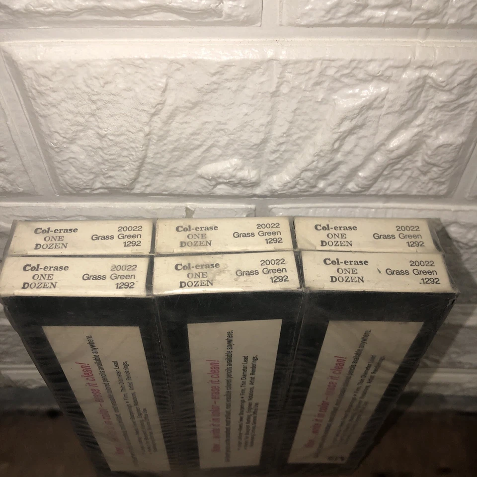 Lote De Colección 72 Lápices de Colores Faber Castell Borrado en Color 1292 Verde Hierba 6 Dz Sellados Foto 4 de 4