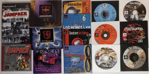 Lot of 15 Playstation Demo Discs - PS1 & PS2 - Playstation Magazine - Discs EX